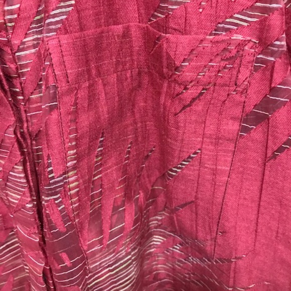 Wine coloured Anthropolgie blouse - Picture 3 of 5